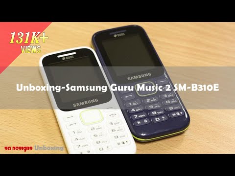 Unboxing Samsung Guru Music 2 SM B310E (Blue)