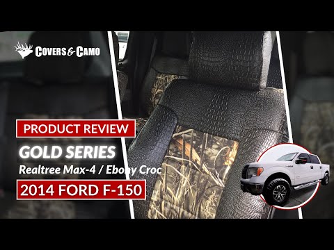 2014 Ford F150 Realtree Max-4 and Ebony Croc Custom Seat Covers