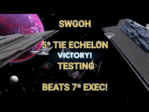 5* Tie Echelon testing || BEATS 7* EXEC! || SWGOH