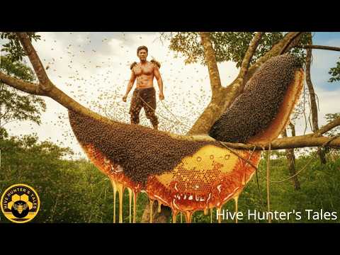 Extreme Jungle Honey Hunt — Fighting Through a Massive Bee Swarm