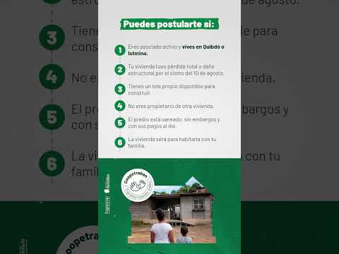 Postúlate para una nueva vivienda
