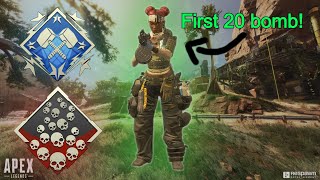 Lifeline 21 kills 4300 damage in season 14 apex legends (my first 20 bomb)