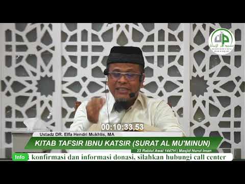 Tafsir Ibn Kathir (Surat Al Mu'minun Ayat 1-11) - Ustadz Dr. Elfa Hendri Mukhlis, MA