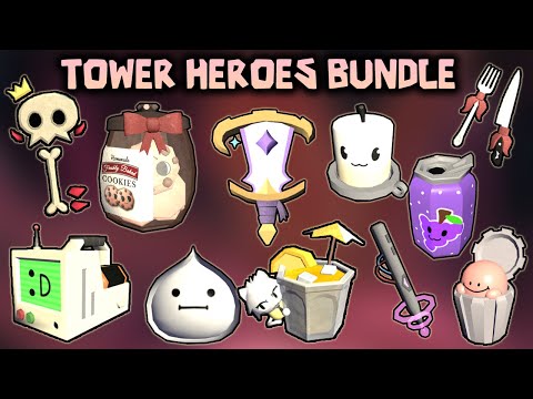 DOORS : All New 11 Skins - Tower Heroes Bundle Showcase [ROBLOX]