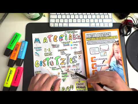 Materialgestütztes Schreiben Abitur 2025 erklärt ✅ | Mit dieser Technik zur Bestnote + KAWA Methode!