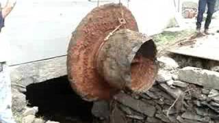 preview picture of video 'Spaulding Grist Mill  Townsend, Mass. Turbine Removal pt. 1'