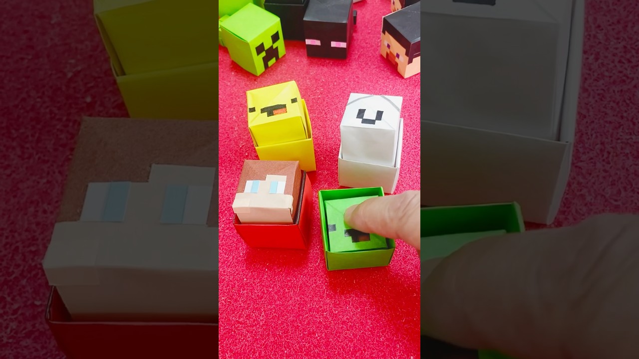 折り紙プッシュポップまいぜんシスターズ　Minecraft