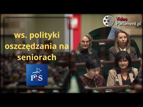 PiS - pytanie ws. polityki oszczędzania na seniorach
