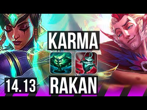 KARMA & Ashe vs RAKAN & Ezreal (SUP) | 5k comeback, 800+ games, 2/4/22 | BR Grandmaster | 14.13