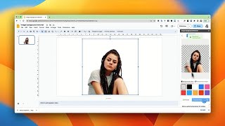 How to remove image background in Google slides?