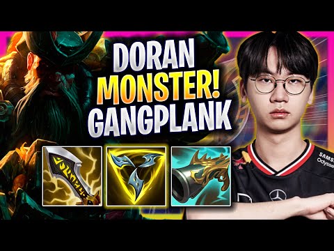 DORAN IS A MONSTER WITH GANGPLANK! - T1 Doran Plays Gangplank TOP vs Camille! | Season 2025