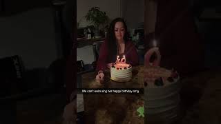 Little Boy Cries After Trying To Blow Out Birthday Candles
