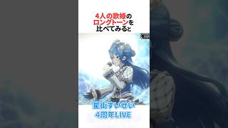 4人の歌姫のロングトーンを比べてみたらすごかった！ #ホロライブ切り抜き #shorts