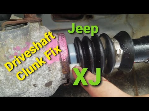 Cheap Jeep Episode #34, Slip Yoke Lube and Rear U-joint Replacement #jeepxj