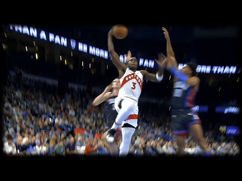 OG Anunoby Serves a Facial Slam Dunk AND-1 - Raptors vs Thunder