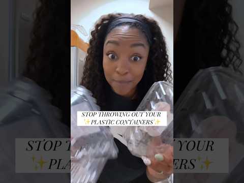 Stop throwing out your plastic produce containers #zerowaste #sustainability #ecofriendly #kitchen