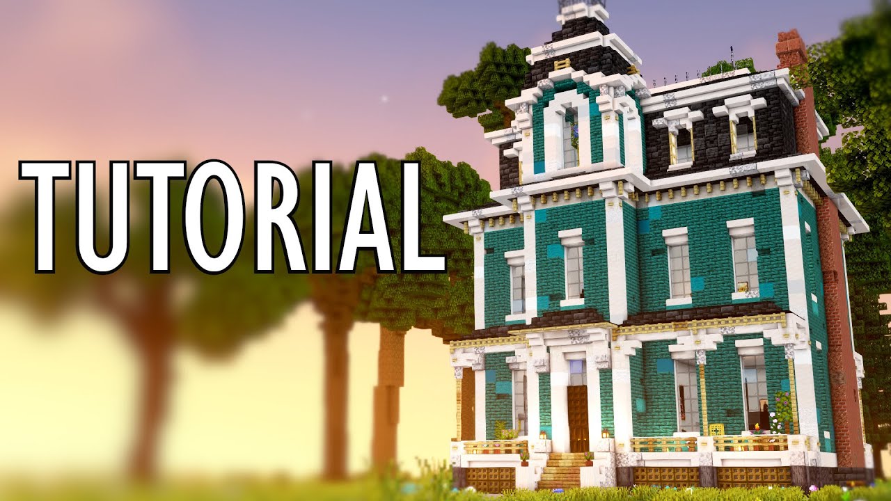 Tutorial: Minecraft Victorian House #howtobuild