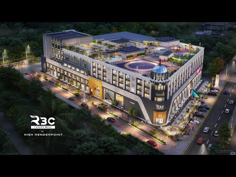 Shopping Mall With Aquarium 3D Architectural Walkthrough - R3C 2023