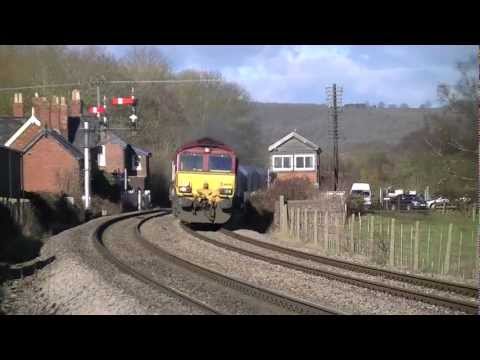 66250 On The 6v75 Dee Marsh Margam Empty Steel Past Moreton On Lugg 2 2 13