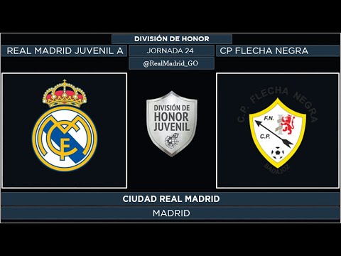Real Madrid Juvenil A - CP Flecha Negra | División de Honor Juvenil 2021/22 | Jornada 24