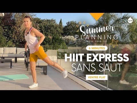 6 min - HIIT EXPRESS ☀️ Perdre du ventre sans régime - Jessica Mellet - Move Your Fit