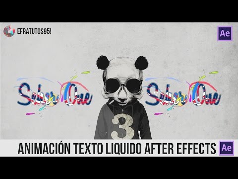 Animacion de Texto Liquido After Effects Tutorial