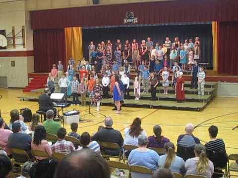 4/26/18 Finale from "Oliver." 4th & 5th grade chorus.