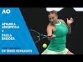 Amanda Anisimova V Paula Badosa Extended Highlights Australian Open 2024 Third Round