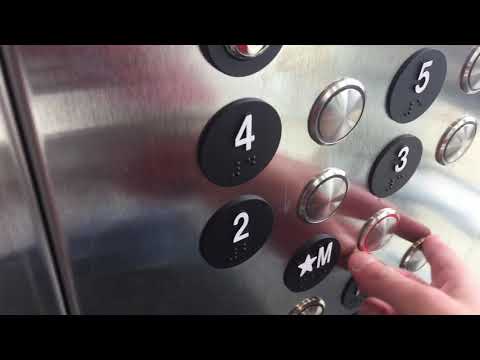 Scenic ThyssenKrupp Synergy MRL Traction Elevator @ the Canad Inns Parking Garage, Winnipeg, MB