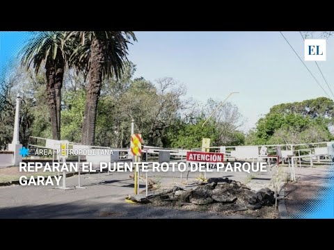 Reparan el puente del Parque Garay: la obra durará al menos dos meses