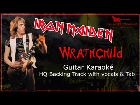 Iron Maiden - Wrathchild (HQ Backing Track with vocals & tab | Guitar Karaoke)