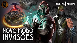 TODOS OS SEGREDOS (Anagramas) NOVO Modo Invasão Temporada 5 Raiden e LUTA REPTILE - MORTAL KOMBAT 1