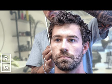 "No Skin Fades!" He Wanted a SHORT Scissor Haircut for His FACE SHAPE