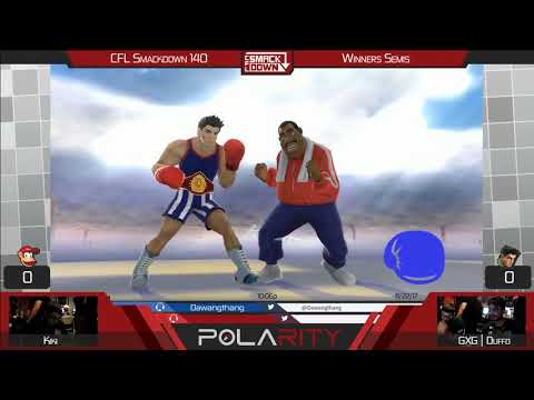 CFL Smackdown 140 WiiU - Kiki (Diddy Kong) vs GxG | Duffo (Little Mac) - Winners Semis
