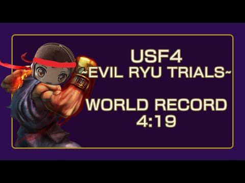 USF4 Evil Ryu Trials Speedrun WR - 4:19