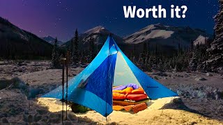 I Tried Winter Camping with a 60lbs Pack...
