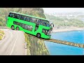 Cars Vs Suspension Bridge Challenge In BeamNG Drive