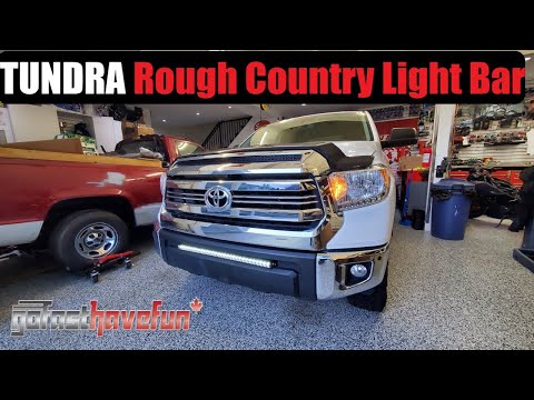 2014 - 2021 Toyota Tundra Rough Country 30 Inch LED Light Bar Install (Day One Auto) | AnthonyJ350