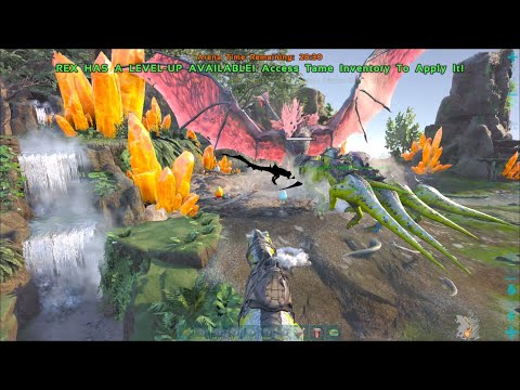 Alpha Crystal Wyvern Queen in 12 minutes Ark Survival Evolved Official server Alpha Boss fight