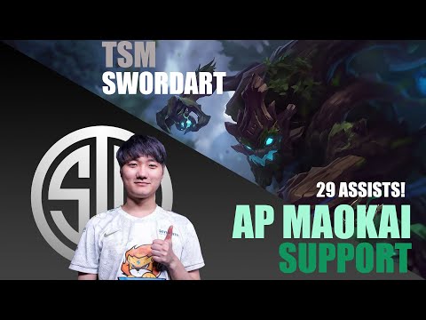 TSM SwordArt | AP Maokai Support | LCS Solo Queue