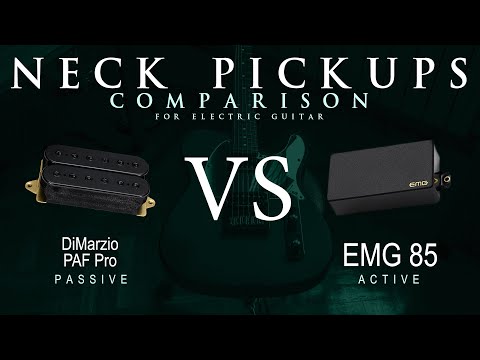 DiMarzio PAF PRO vs EMG 85 - Neck Guitar Pickup Comparison Tone Demo