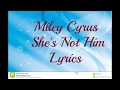 Miley Cyrus She S Not Him Lyrics