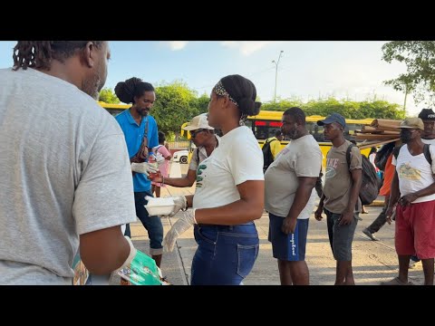 Portland to Kingston feeding the homeless while Colaz Smith tv in Hong Kong 🇭🇰 