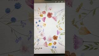 Realistic watercolor wildflowers in Procreate #procreate #procreatetutorials #digitalart #watercolor