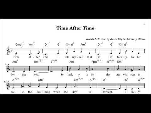 "Time After Time"  Jules Styne, Sammy Cahn