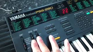 Video thumbnail for Yamaha portasound PSS-280 by Matt kaye
