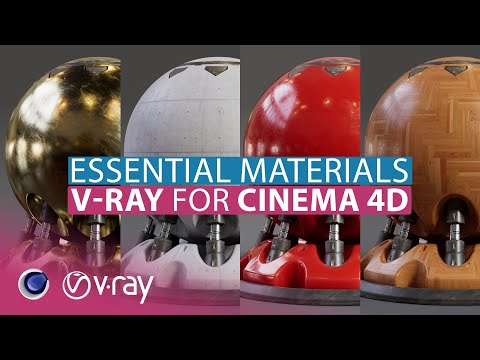HOW TO Realistic Materials in V-Ray 6 for Cinema 4d | Plastic, Wood, Concrete & Metal