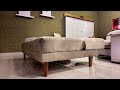 Sofá-Cama 3 Lugares Madrid Reclinável com Espuma D26 - Linho