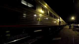 preview picture of video 'Amtrak Train 20 Arrives Gainesville with P42s #72 and #118'
