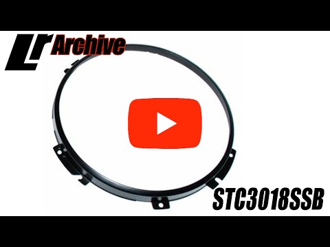 STC3018SSB - Stainless Steel Replacement Headlamp Bezel Ring -BLACK Defender, Series and Classic Thumbnail